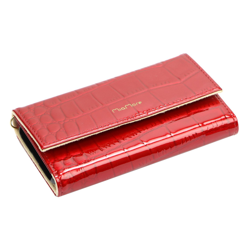 MiaMore etui na telefon skóra naturalna IPHONE 11 case z łańcuszkiem