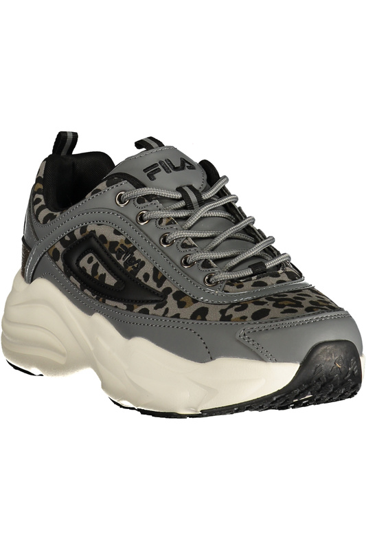 Szare sneakersy damskie FILA Ffw 0585 – czarne i brązowe detale
