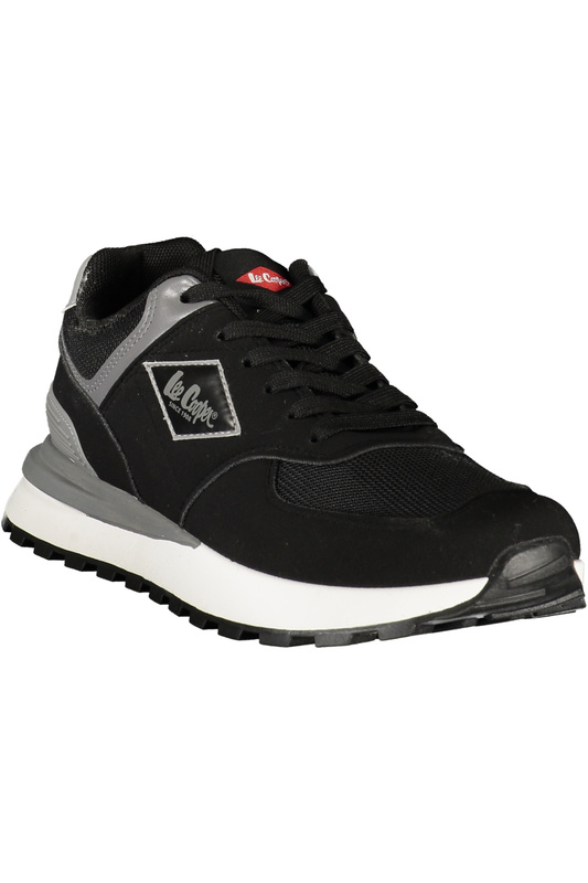 Czarne sneakersy męskie LEE COOPER Lcm 628405 – szare detale