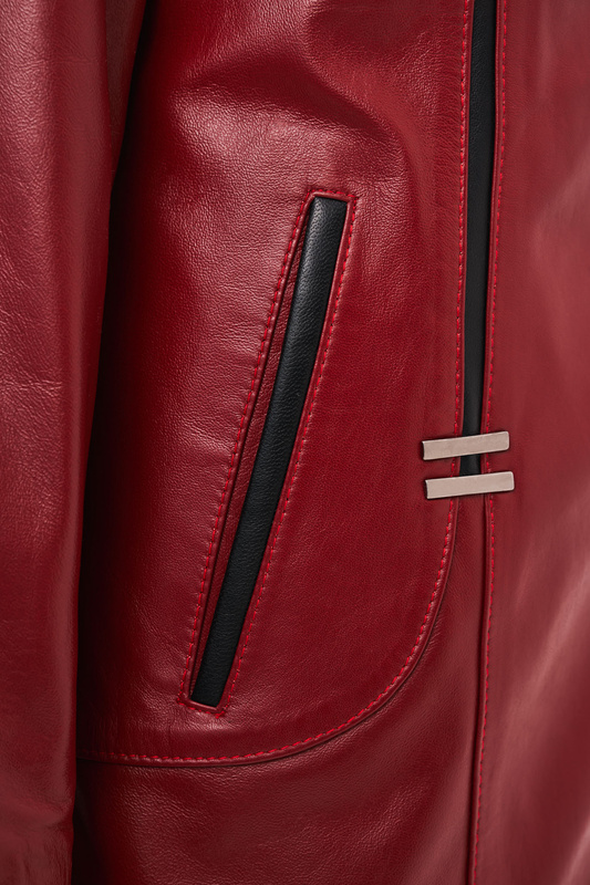 Bukowski Kurtka skórzana damska zapinana na zamek ramoneska