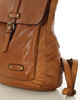 MARCO Miejski plecak skórzany w stylu old look handmade leather brąz camel