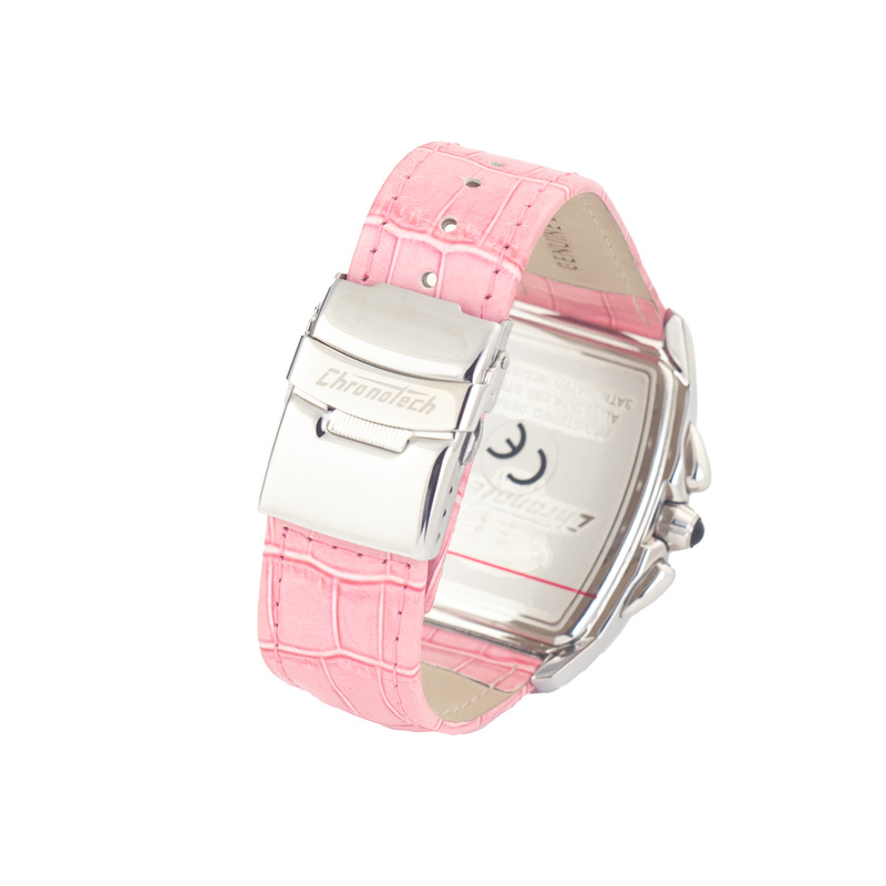 Zegarek CHRONOTECH CT7468-07. Kwarcowy, Kolor różowy. Unisex.