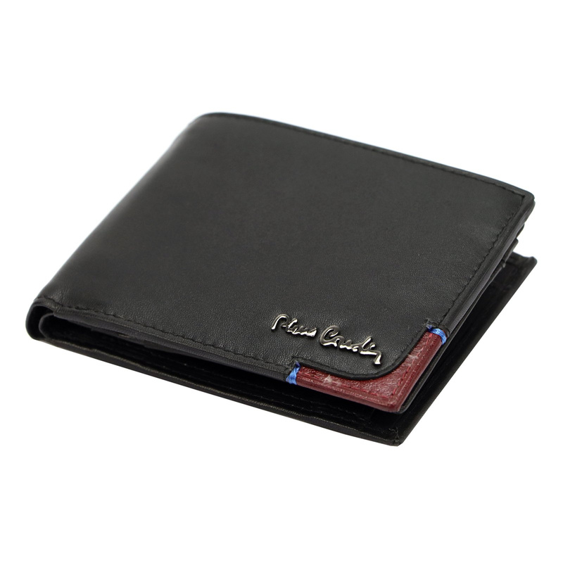 Poziomy Skórzany męski portfel Pierre Cardin RFID