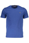 HARMONT&BLAINE NIEBIESKI MĘSKI T-SHIRT Z KRÓTKIM RĘKAWEM