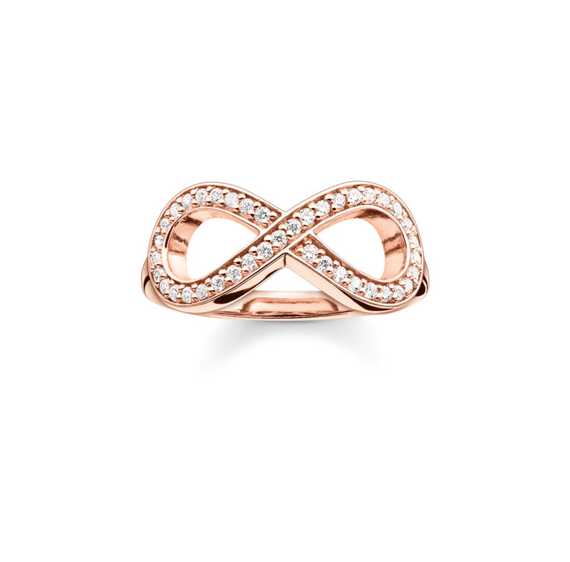 Biżuteria THOMAS SABO TR20144161446. Pierścionek, Kolor różowy złoty. Kobieta.