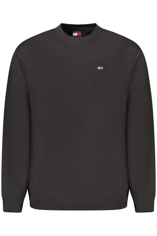 TOMMY HILFIGER MĘSKA BLUZA Z ROZPINANYM NA ZAMEK CZARNA