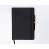 Czarny notes w twardej oprawie formacie B5 zadrukowany w linie - Peterson