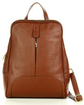 Plecak skórzany włoski MAZZINI - Capri camel