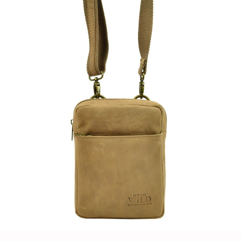 Always Wild miejska męska saszetka skóra naturalna torba przez ramię