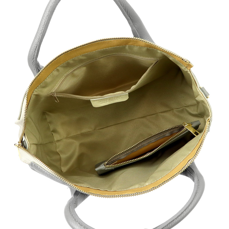 Luka Skórzany damski pojemny kuferek do ręki torebka na ramię z paskiem