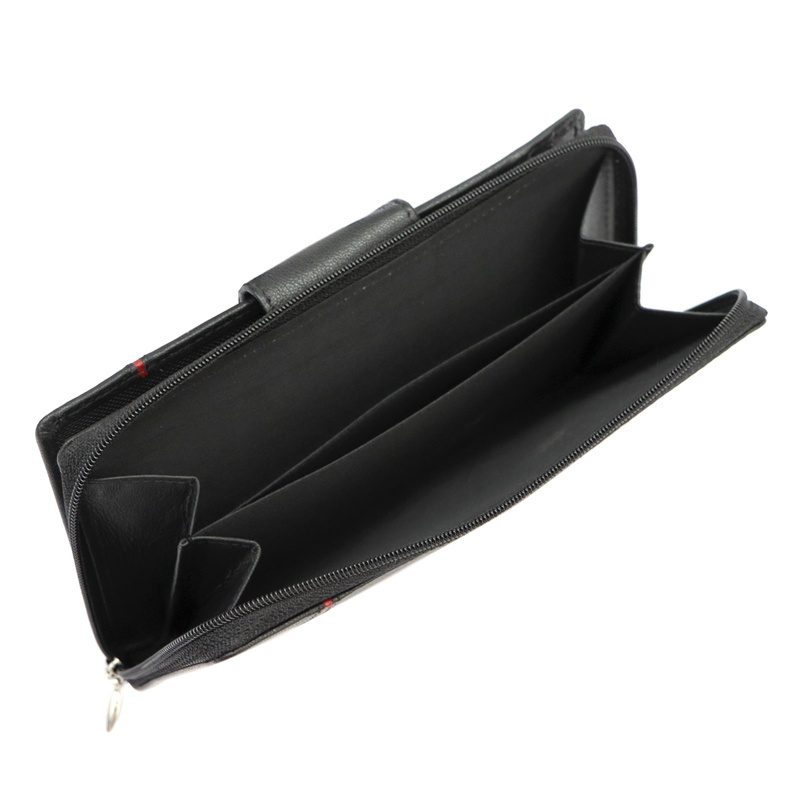 Albatross damski pionowy portfel skóra naturalna duża portmonetka podłużna 