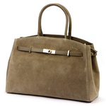 Skórzana stylowa listonoszka kuferek na ramię Luka