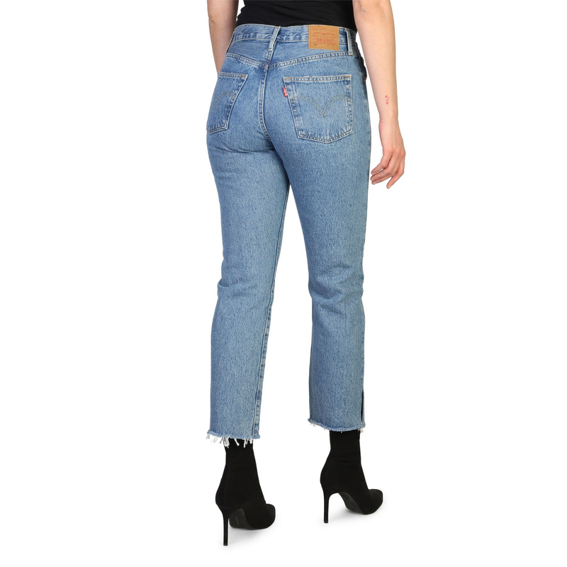 Dżinsy marki Levis model 501_CROP. Kolor Niebieski, Odzież Damskie. sezon: Cały rok