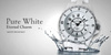 ZEGAREK DAMSKI LONGBO - white/gold (zx610a)