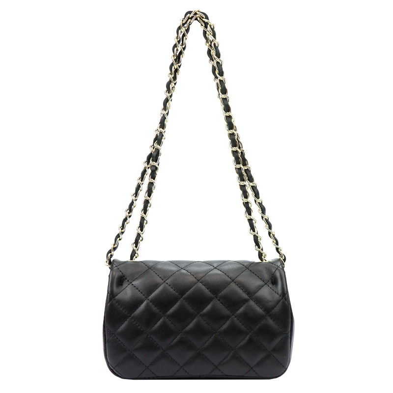 Vera Pelle damska listonoszka skóra naturalna pikowana stylowa torebka