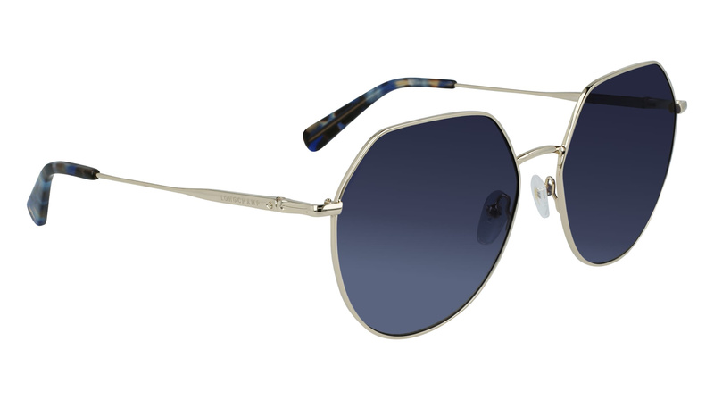 Okulary LONGCHAMP LO154S-713. Okulary przeciwsłoneczne, Kolor niebieski złoty. Kobieta.