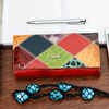 Portfel patchwork boho Julia Rososo skóra duży pudełko G89