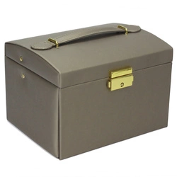 Elegancki Kuferek na biżuterię damska szkatułka ze skóry eko od PATRIZIA