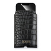 Personalizowane skórzane etui na IPhone 12/13/14 Solier SA57 czarny wąż