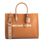 Koniakowa skórzana torebka tote Michael Kors Mirella 35R5G7ZT2L