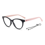 Okulary M MISSONI MMI-0107-N6T. Okulary, Kolor czarny różowy. Kobieta.
