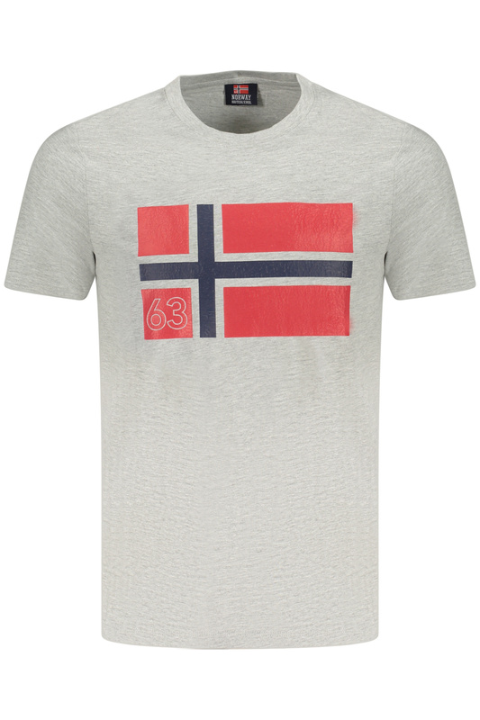 Norway 1963 MĘSKA KOSZULKA Z KRÓTKIM RĘKAWEM SZARA