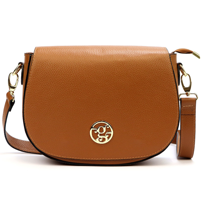 Gregorio damska listonoszka torebka przez ramię skóra naturalna z kieszenią