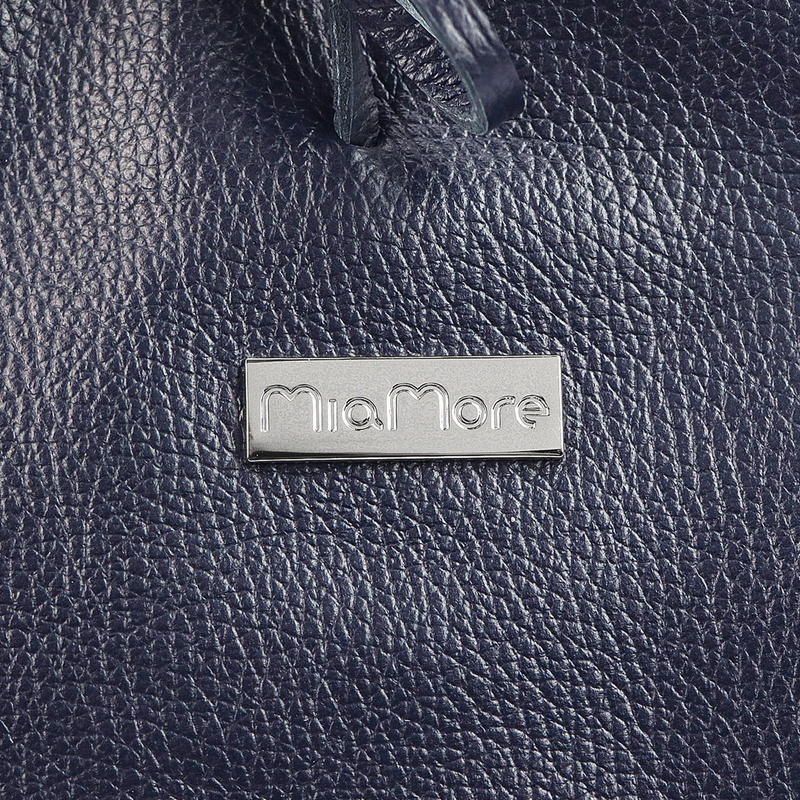 MiaMore Skórzana damska shopperbag duża torabka na ramię z kieszenią