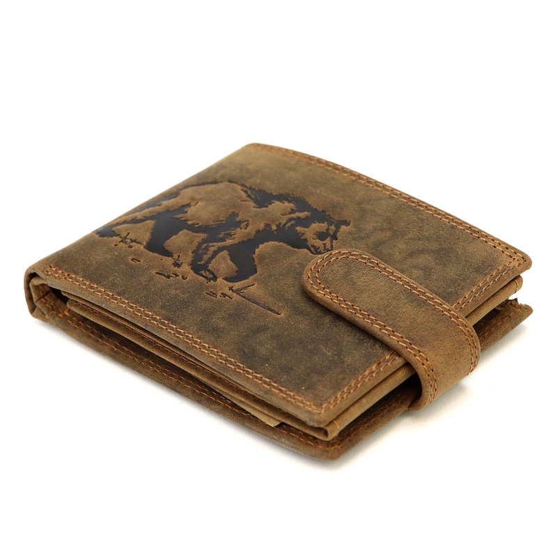 Skórzany męski portfel Nordee L895-TRUCK