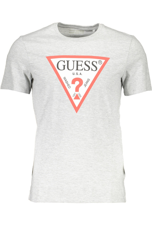 KOSZULKA Z KRÓTKIM RĘKAWEM GUESS JEANS MĘSKA SZARA