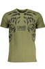 ZIELONY T-SHIRT M�SKI Z KR�TKIM R�KAWEM KLASY CAVALLI
