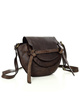 Marco Mazzini Torebka listonoszka skórzana saddle bag brąz caffe