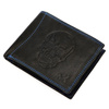 Skórzany męski portfel Money Kepper CDD 5600 SKULL