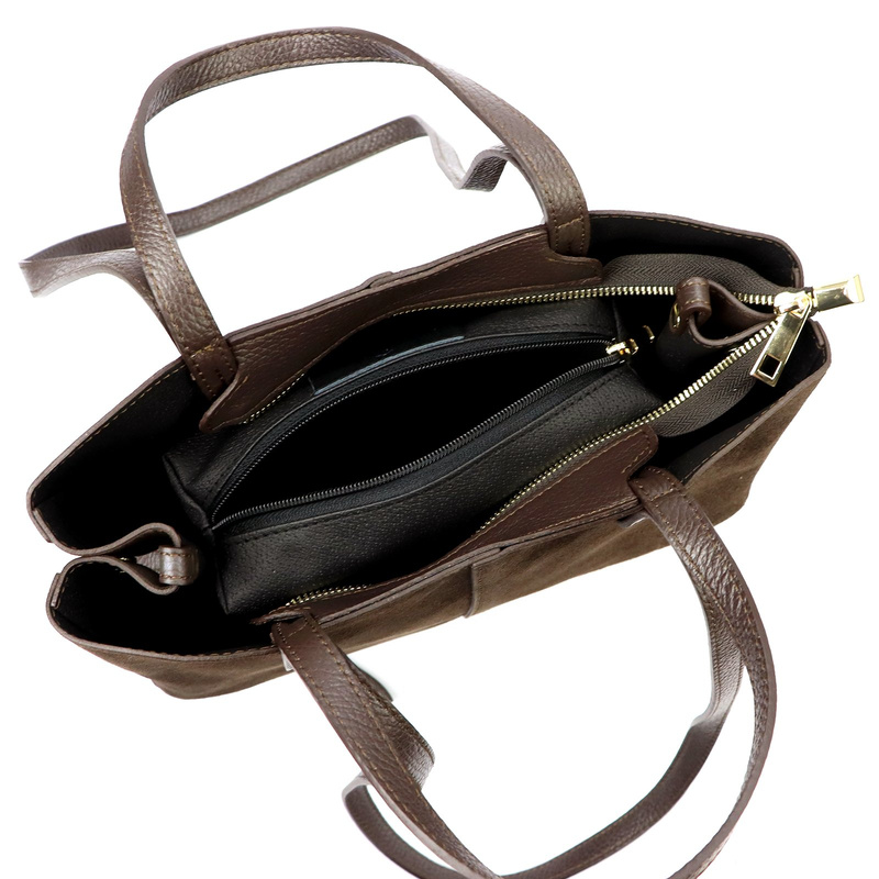 Luka Skórzana pojemna Stylowa damska shopperbag torebka na ramię