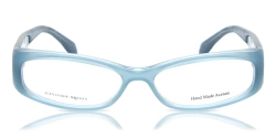 Okulary ALEXANDER MCQUEEN AMQ4150IQY. Okulary, Kolor niebieski. Kobieta.