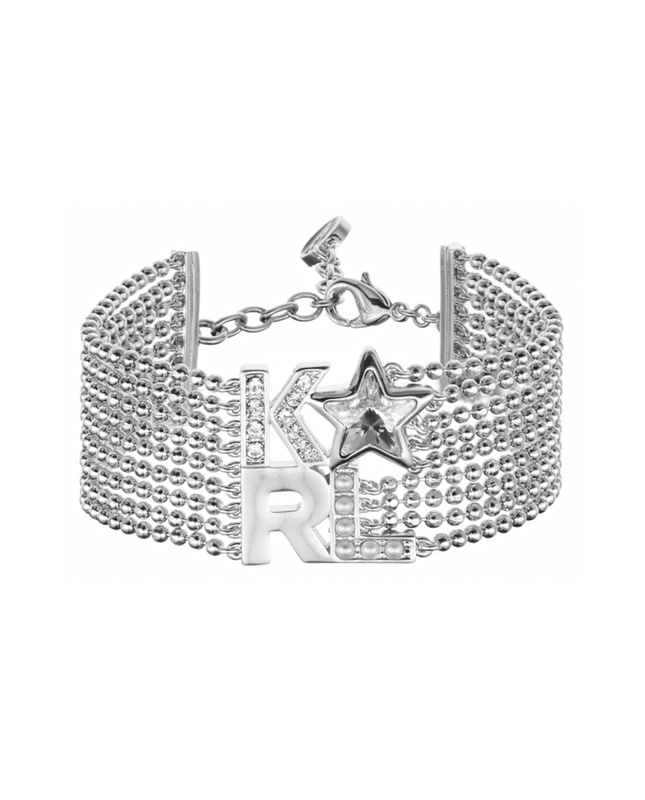 Biżuteria KARL LAGERFELD 5483575. Bransoletka, Kolor szary. Kobieta.