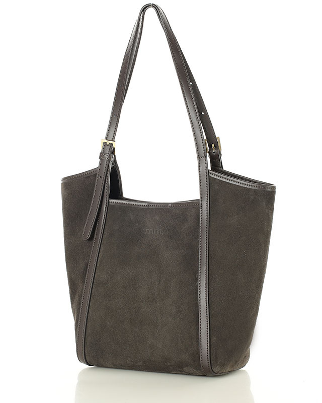 Torebka damska worek hobo bag skóra naturalna - MARCO MAZZINI czarna