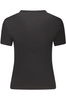 TOMMY HILFIGER DAMSKI T-SHIRT Z KRÓTKIM RĘKAWEM W KOLORZE CZARNYM