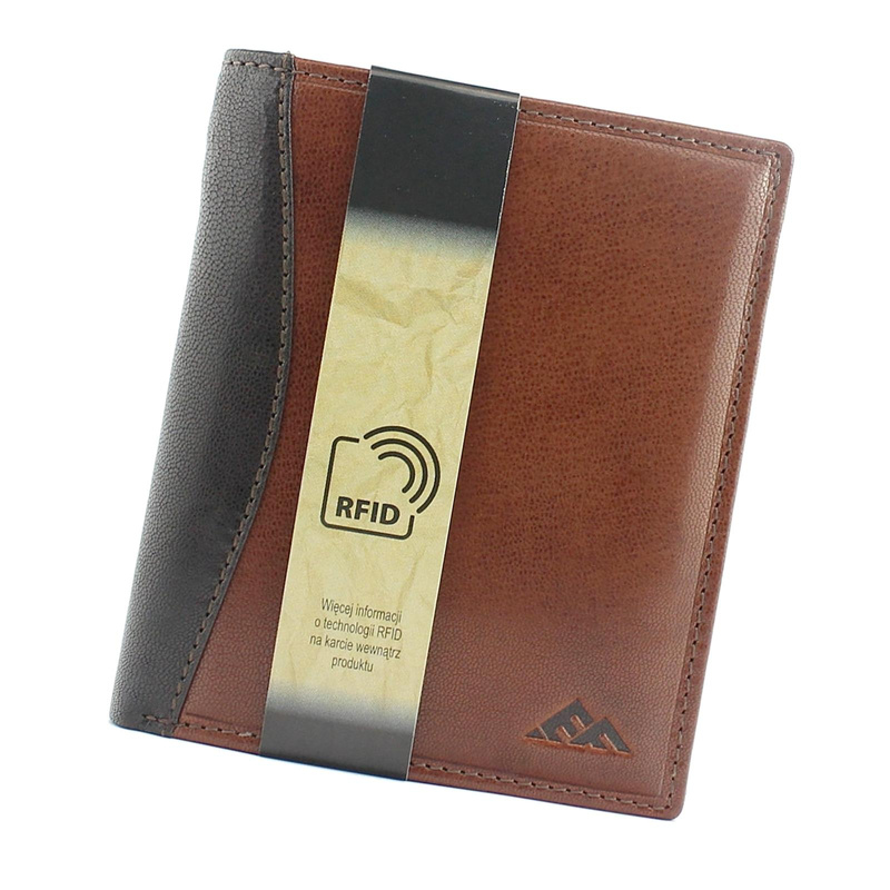 Elegancki Skórzany męski portfel EL FORREST z RFID