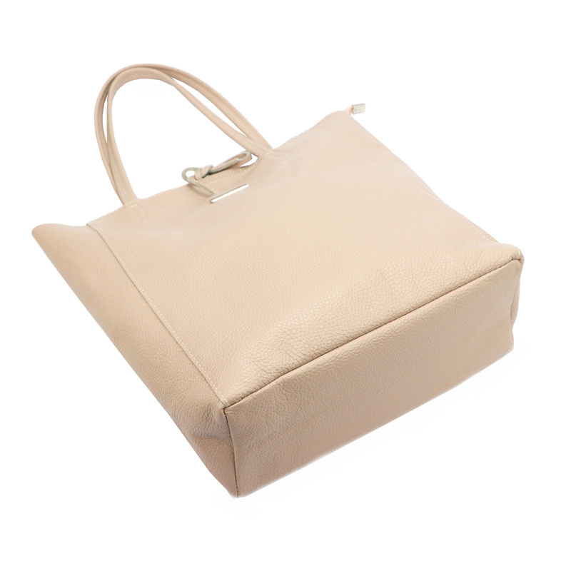 Skórzana damska shopperbag z kieszenią od MiaMore