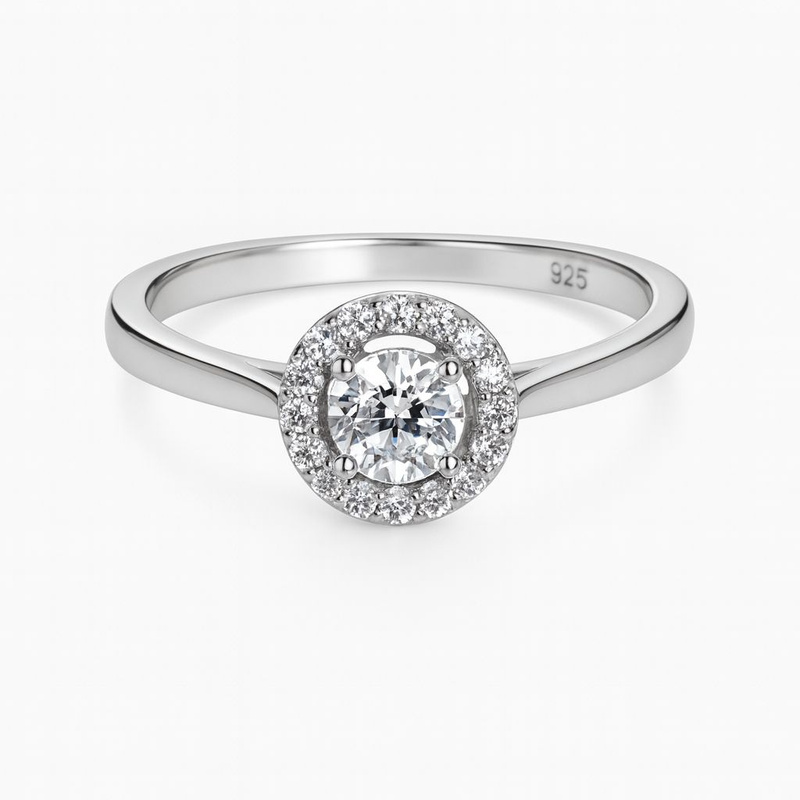 Biżuteria DIAMONFIRE 6117541582170. Pierścionek, Kolor szary. Kobieta.