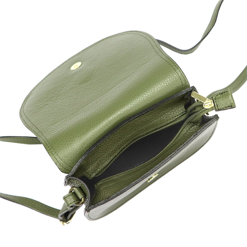 Gregorio skórzana damska listonoszka torebka zamykana klapą na magnes