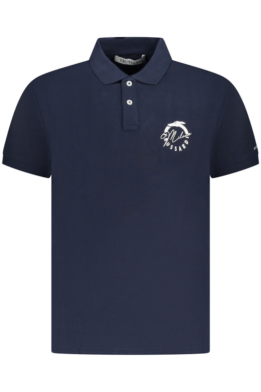 TRUSSARDI POLO KRÓTKIE RĘKAWY MĘSKIE NIEBIESKIE