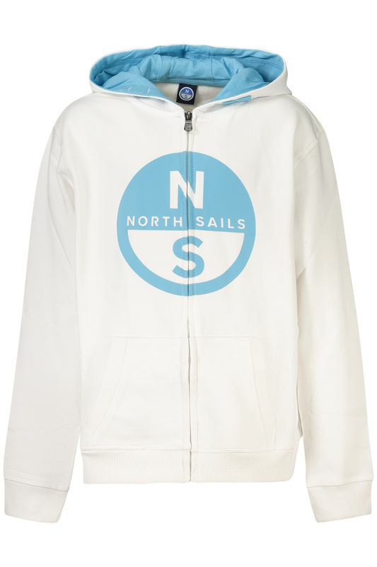 BIAŁA BLUZA DZIECIĘCA Z ROZPINKĄ NORTH SAILS