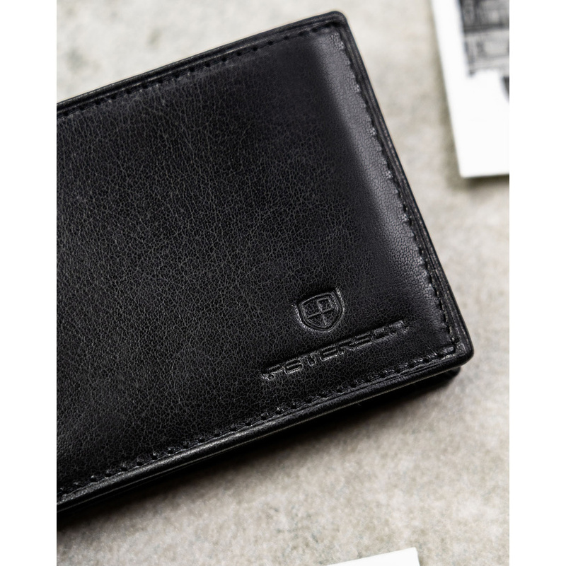 Skórzany męski portfel Peterson PTN RM-22-BUF