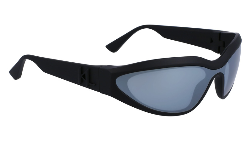 Okulary KARL LAGERFELD KL6128S-002. Okulary przeciwsłoneczne, Kolor czarny. Unisex.