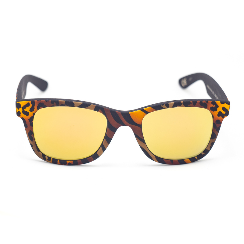 Okulary ITALIA INDEPENDENT 0090-ZEB-044. Okulary przeciwsłoneczne, Kolor pomarańczowy. Unisex.