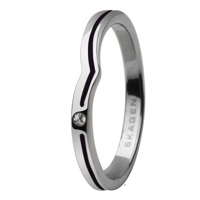 Biżuteria SKAGEN JRSB018SS5. Pierścionek, Kolor srebrny. Kobieta.