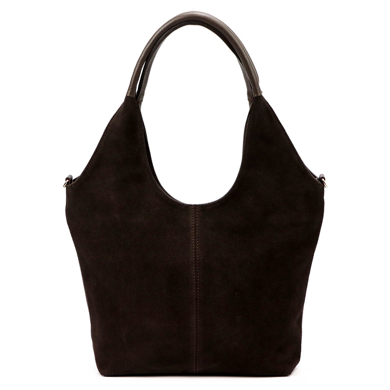 Vera Pelle damska shopperbag na ramię torebka skórzana z organizerem duża