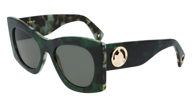 Okulary LANVIN LNV605S-325. Okulary przeciwsłoneczne, Kolor zielony. Kobieta.